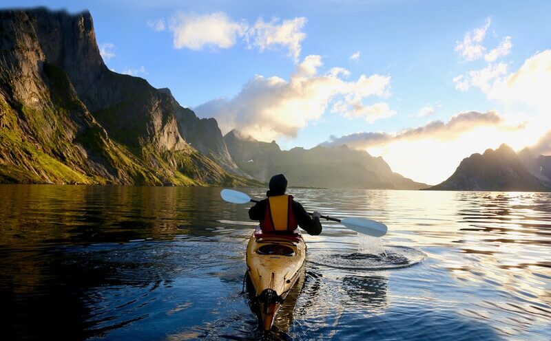NORWEGIAN FJORDS kayaking p&o cruises