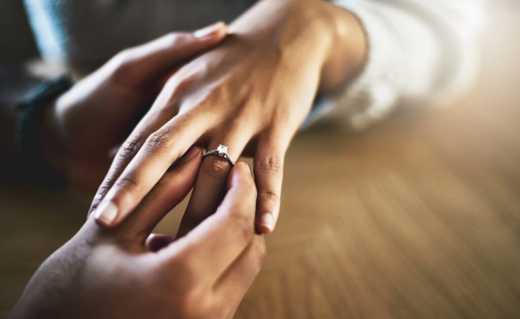 engaged on a cruise