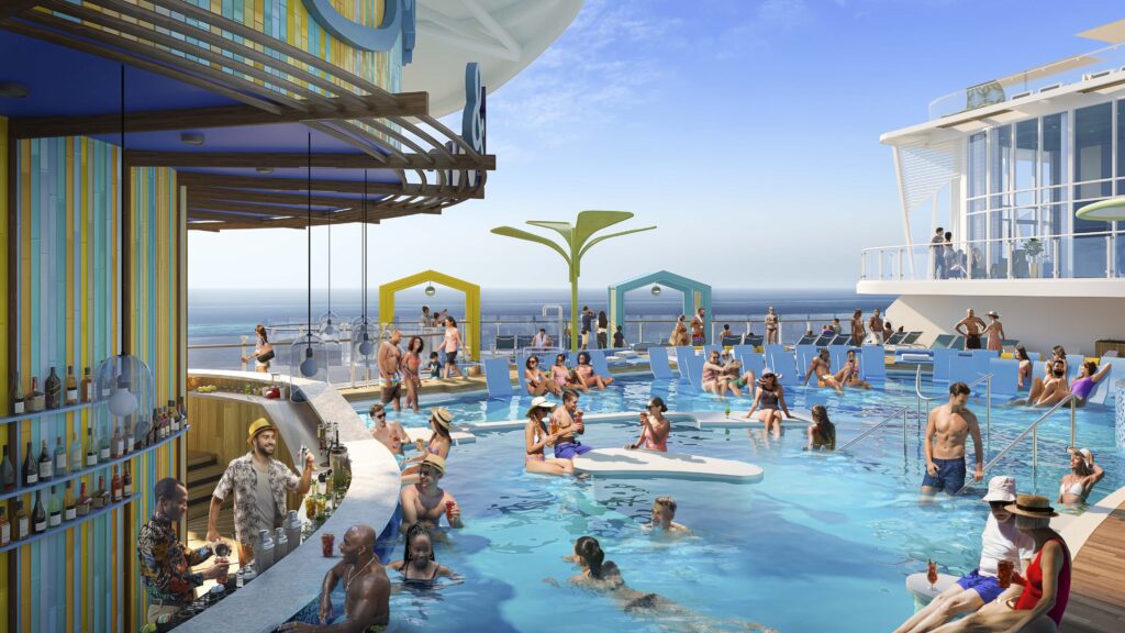 Icon of the Seas swim up bar