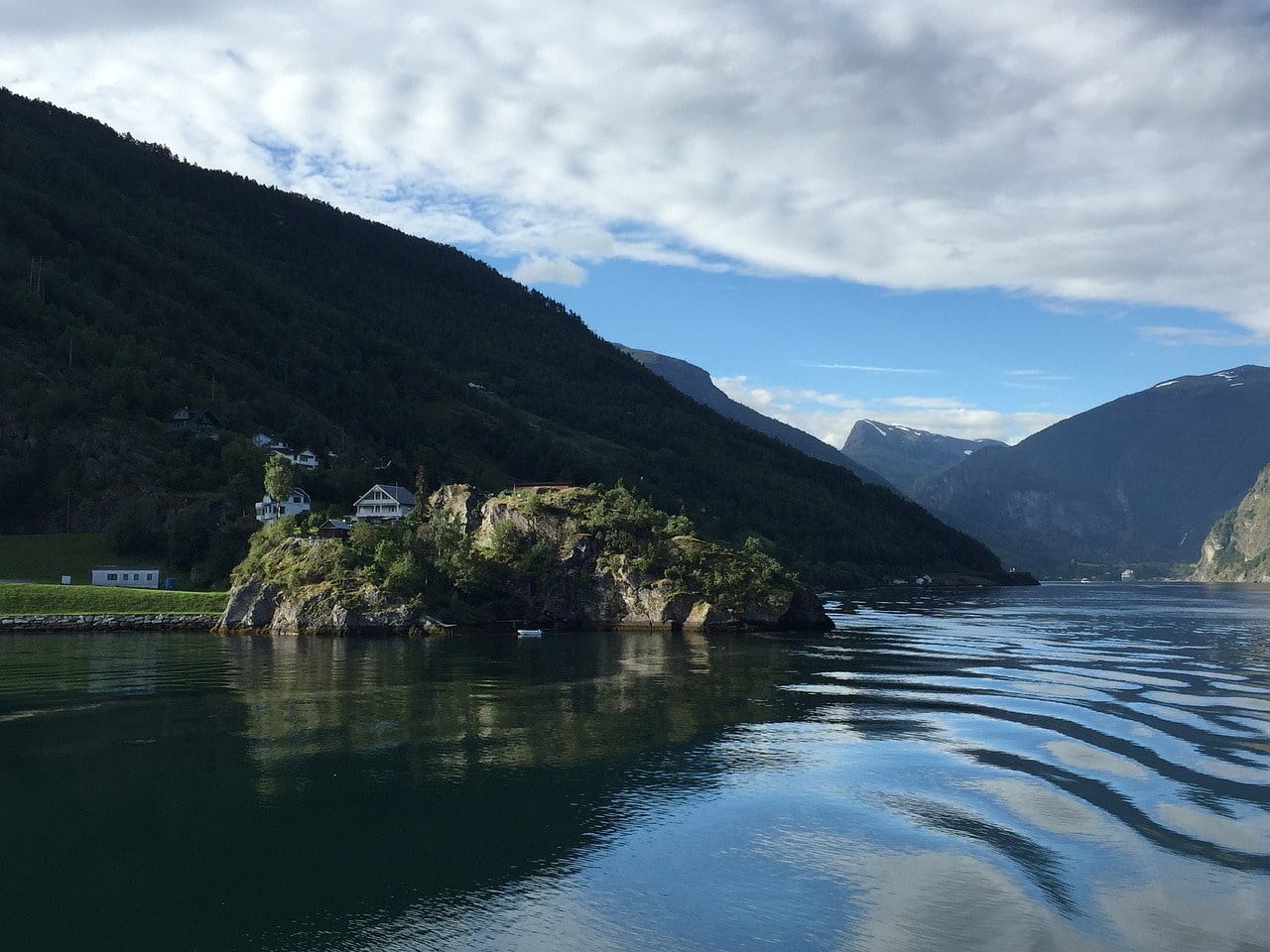 norwegian fjord from flam