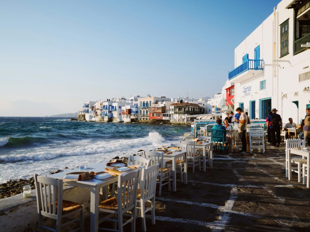 mykonos restaurant Greece shore excursions