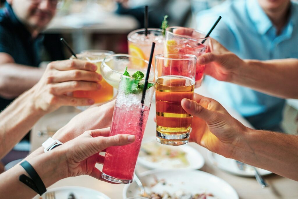 Selection of cocktails