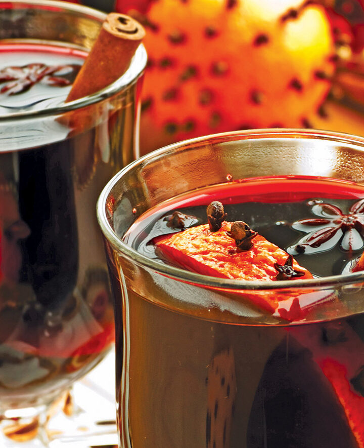 Mulled wine at Christmas