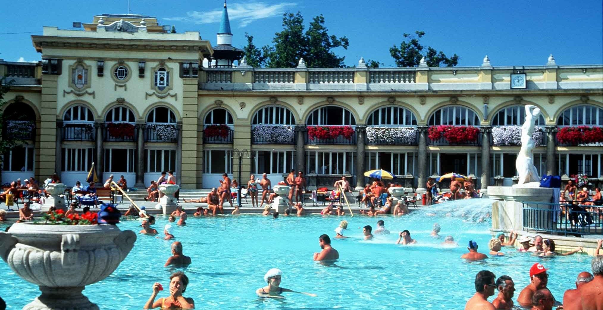 Baths at Szecheny in Budapest