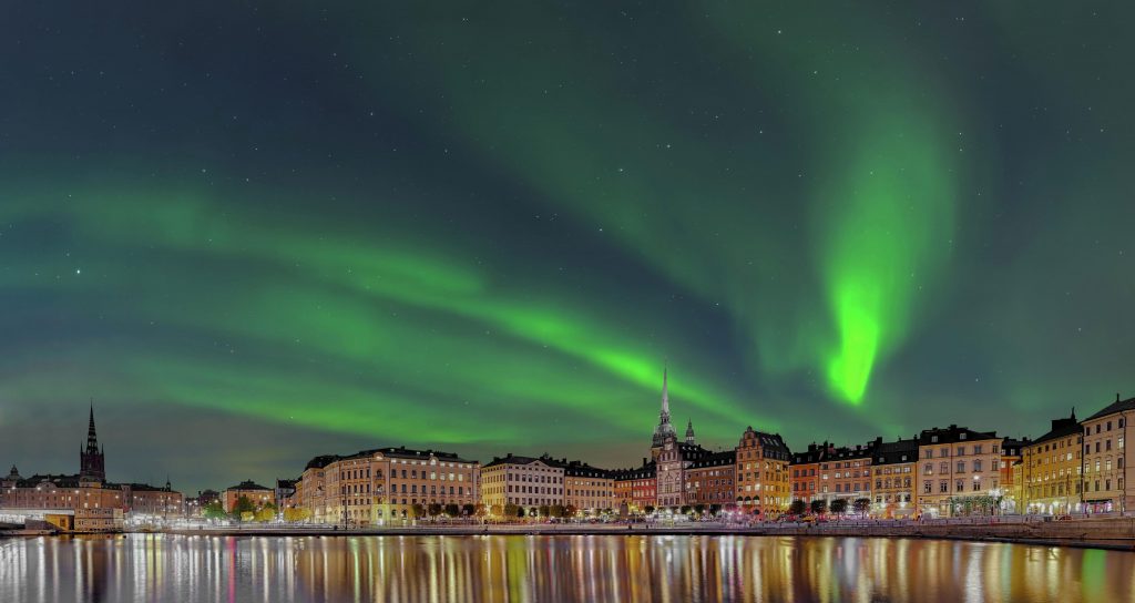 See the northern lights in Stockholm Sweden