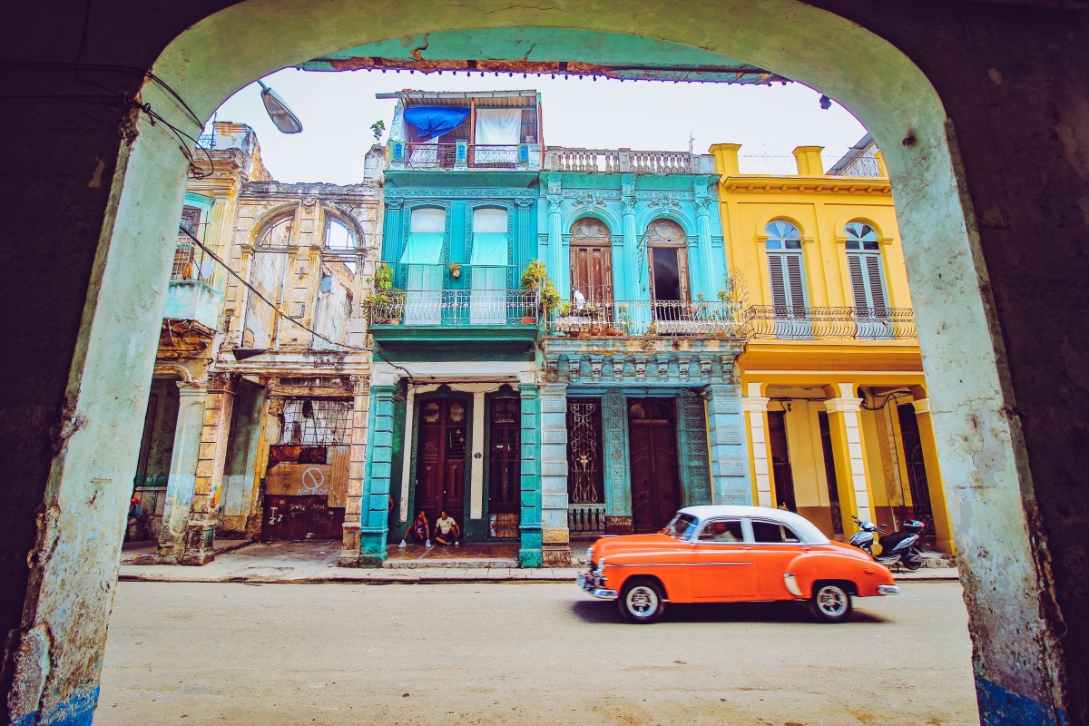 Havana in Cuba is filled with classic cars and vibrant colors