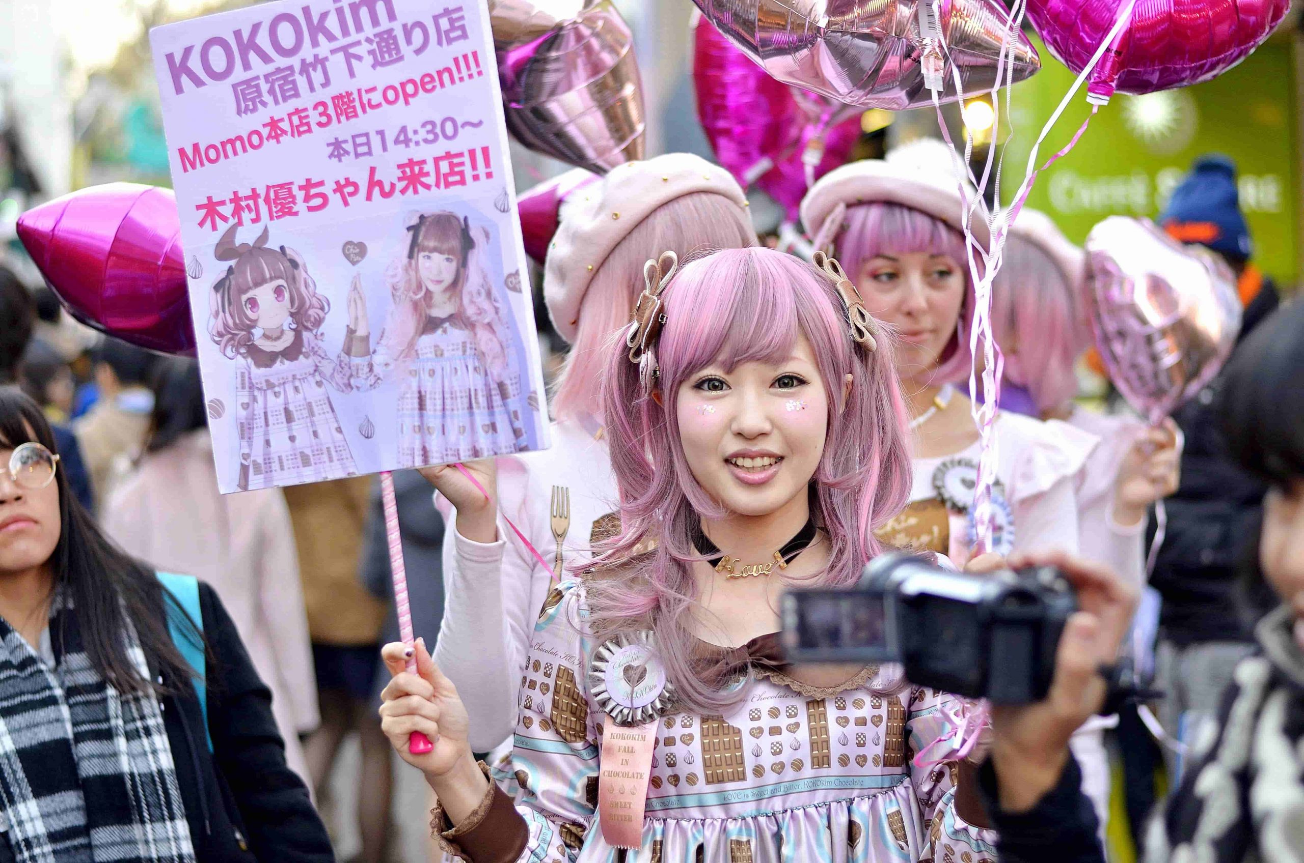 Harajuku fashion is popular in Osaka