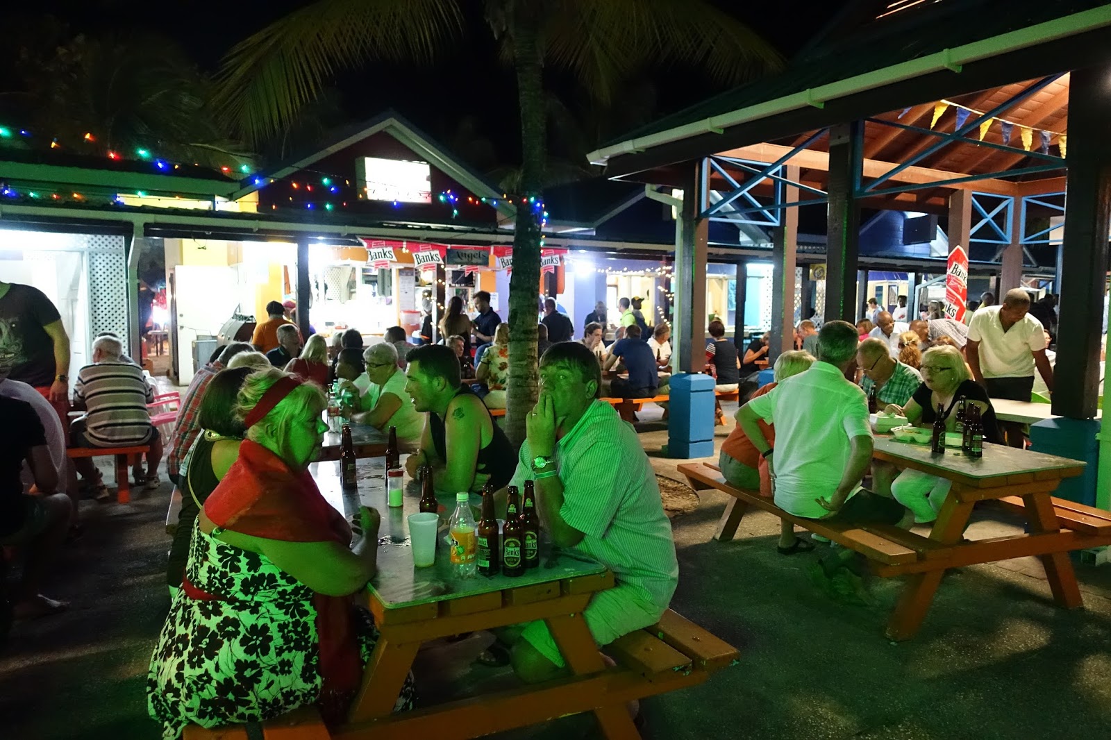 Have dinner with the locals at Ousting Fish Fry in Barbados