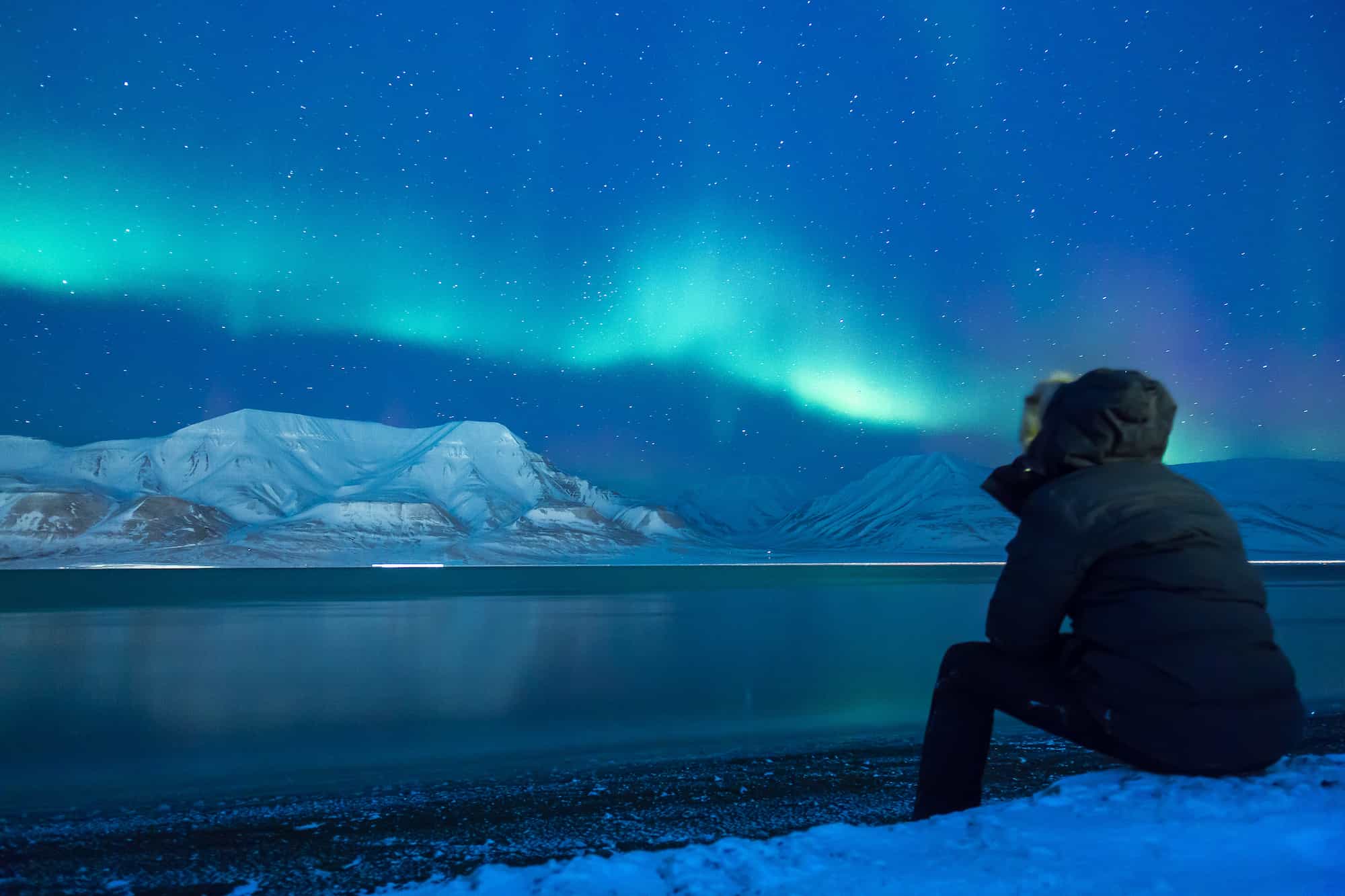 Svalbard Arctic northern lights