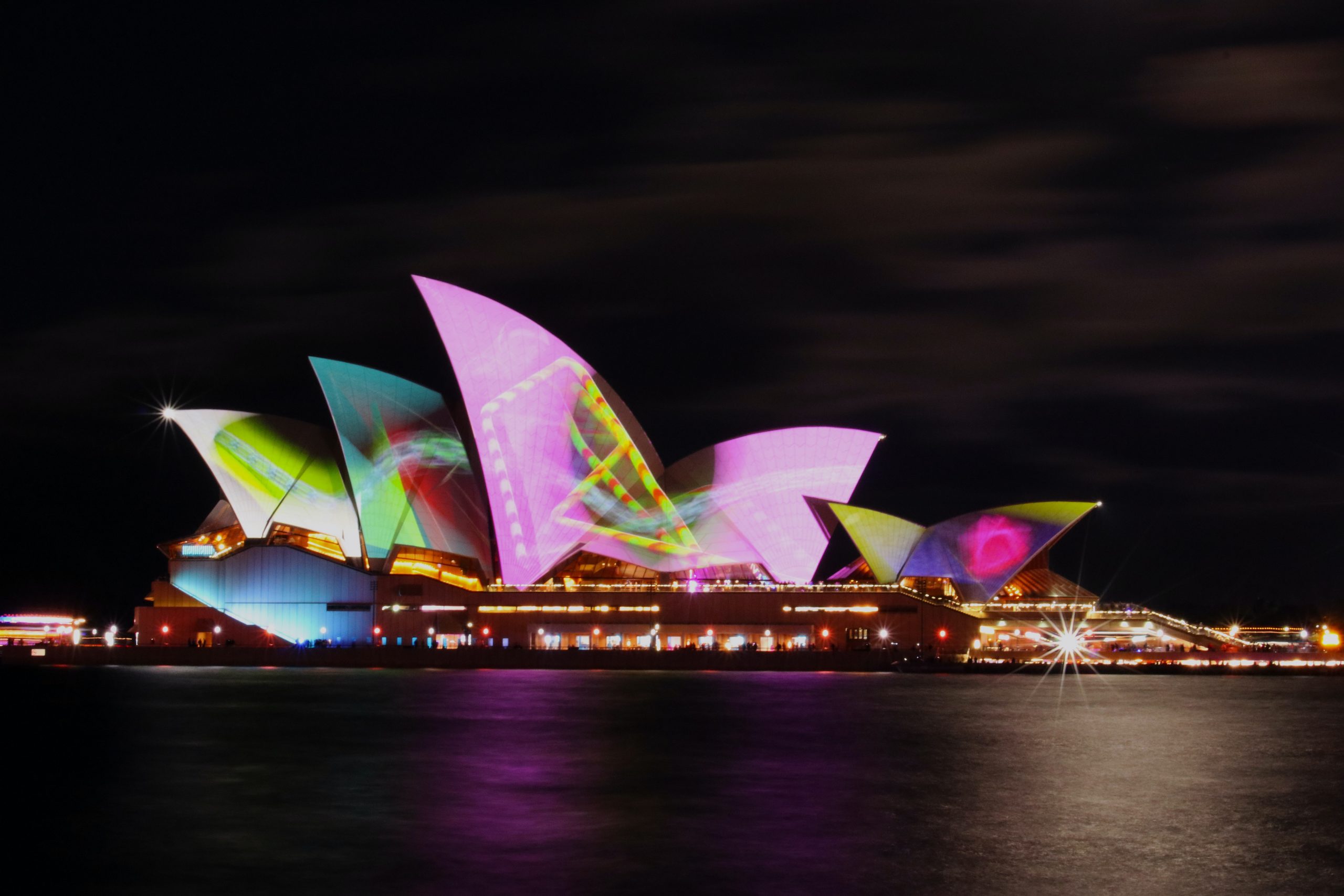 Sydney's Opera House lights up during Vivid Sydney