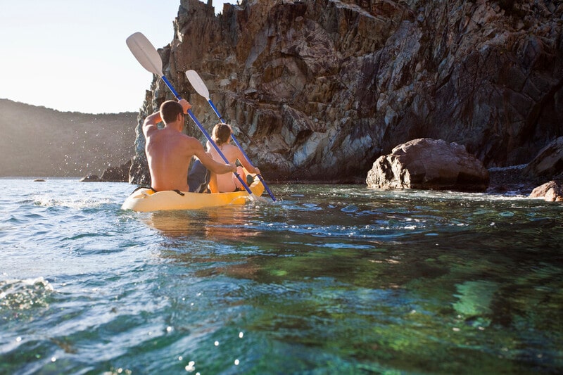 P&O Cruises shore excursions arvia people kayaking