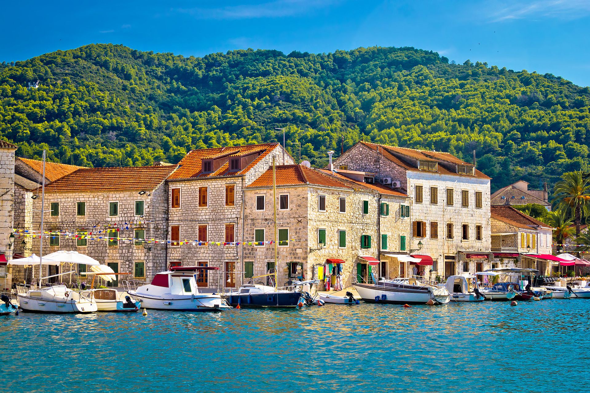 Stari-Grad-waterfront-view-island-of-Hvar-Croatia
