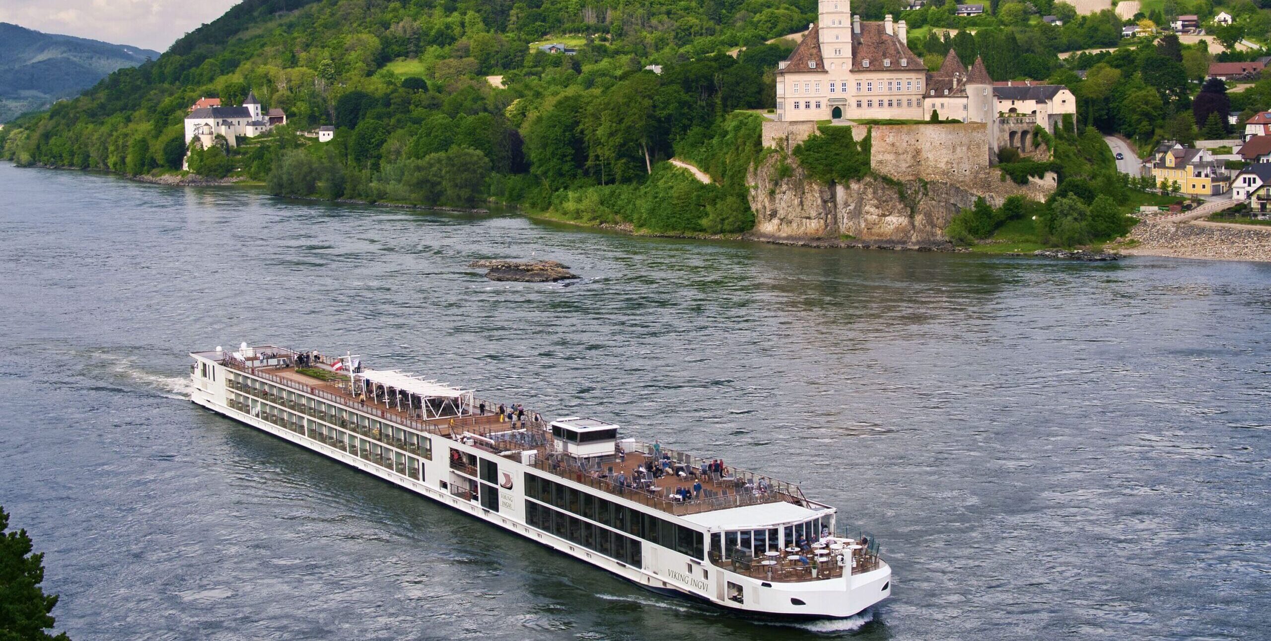 Viking cruise ship on Danube