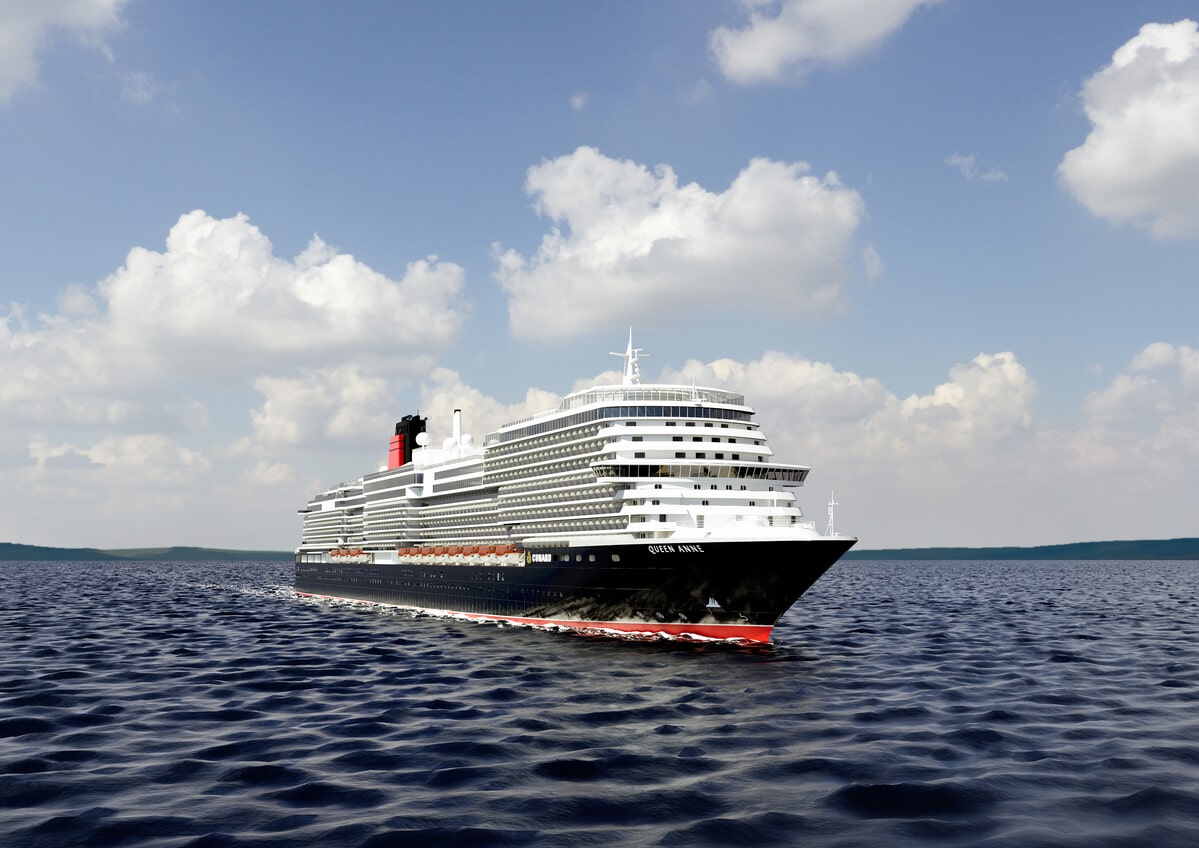 Cunard Queen Anne ship exterior