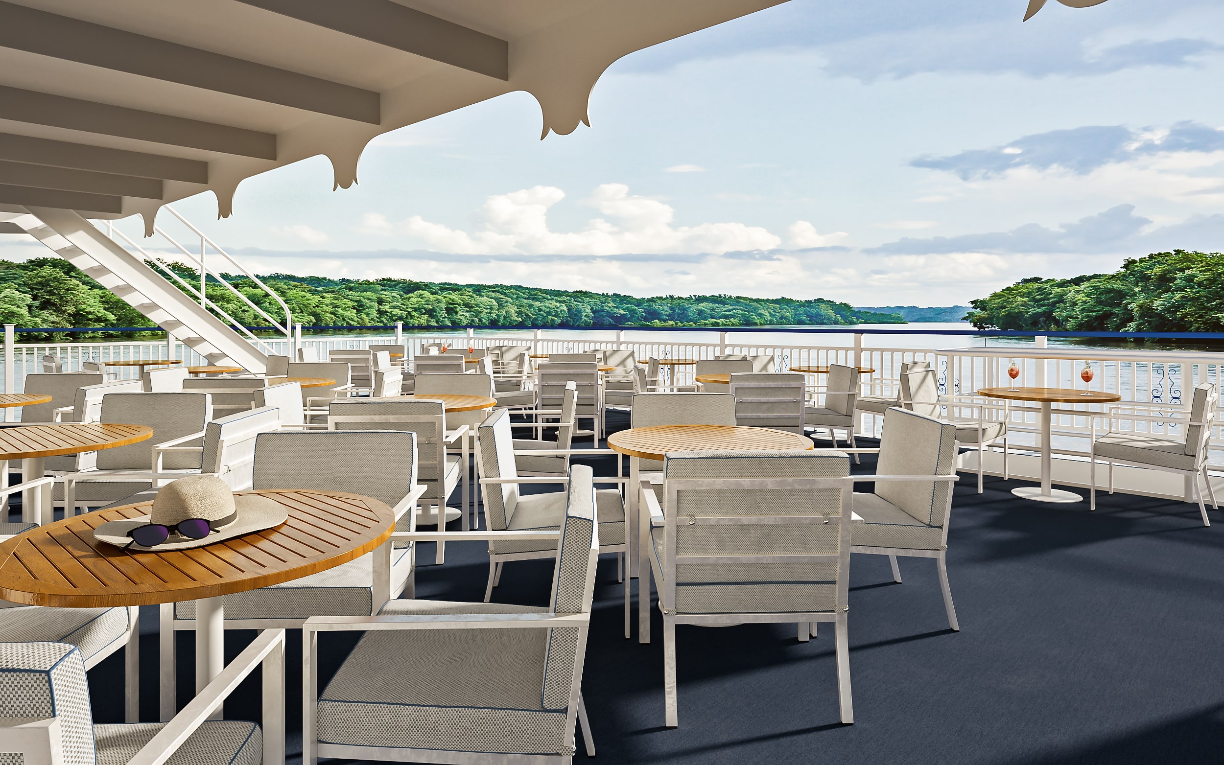 American Cruise Lines Paddlewheel-outdoor-Sky-Lounge