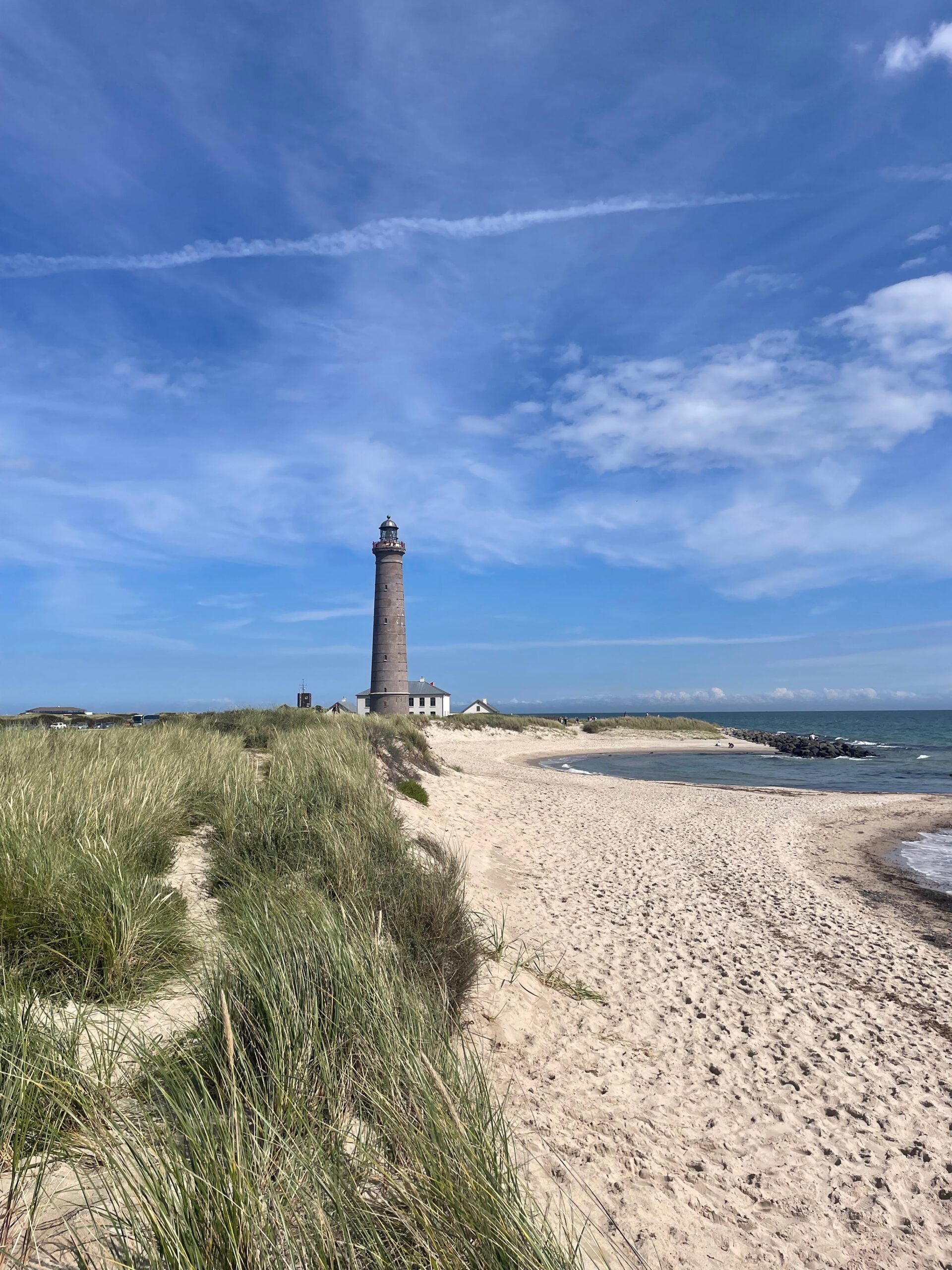 Skagen Denmark lighthouse and beach