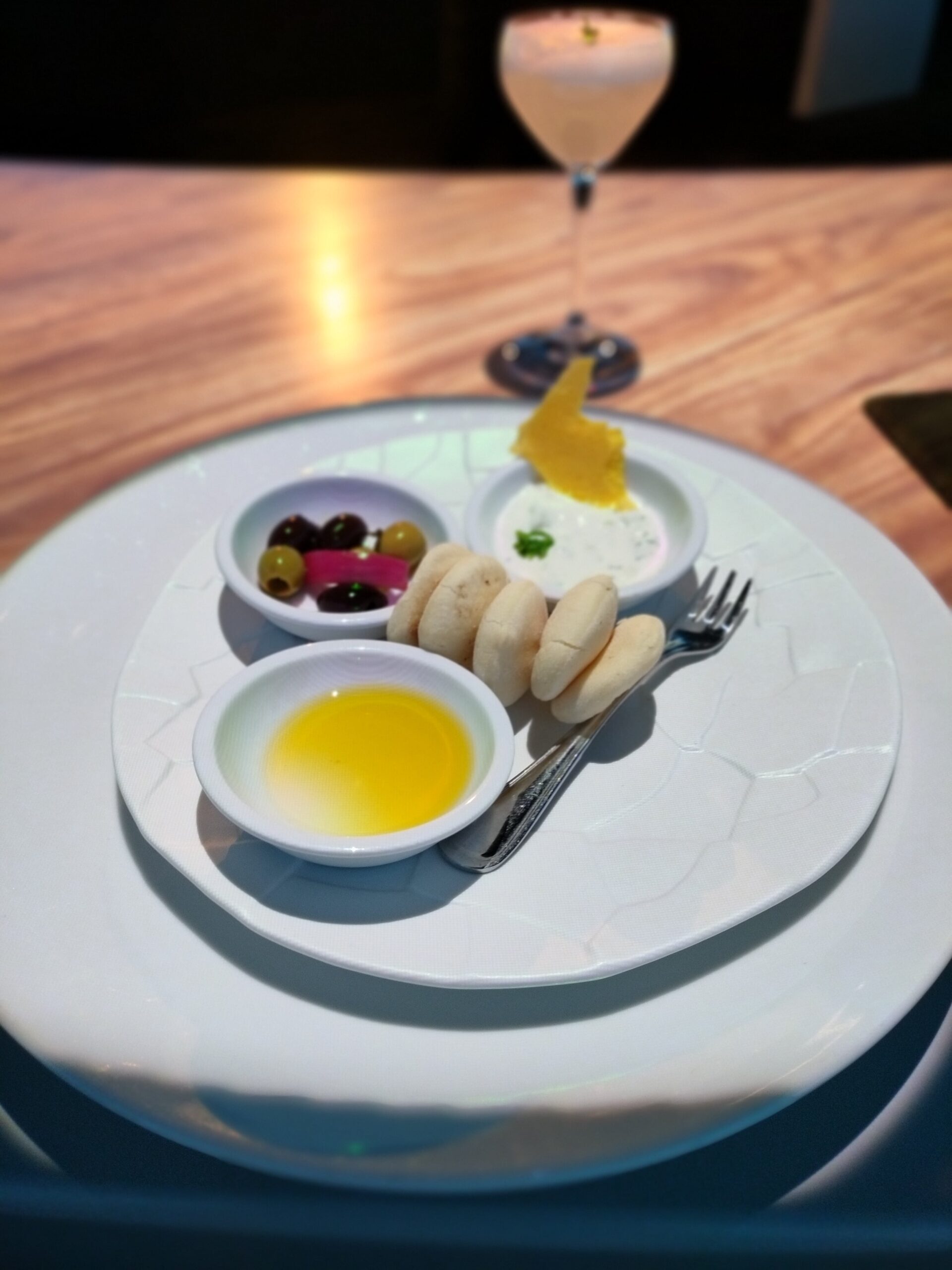 Princess Cruises 360: An Extraordinary Experience first-course-Greece-olives-olive-oil-tzatziki