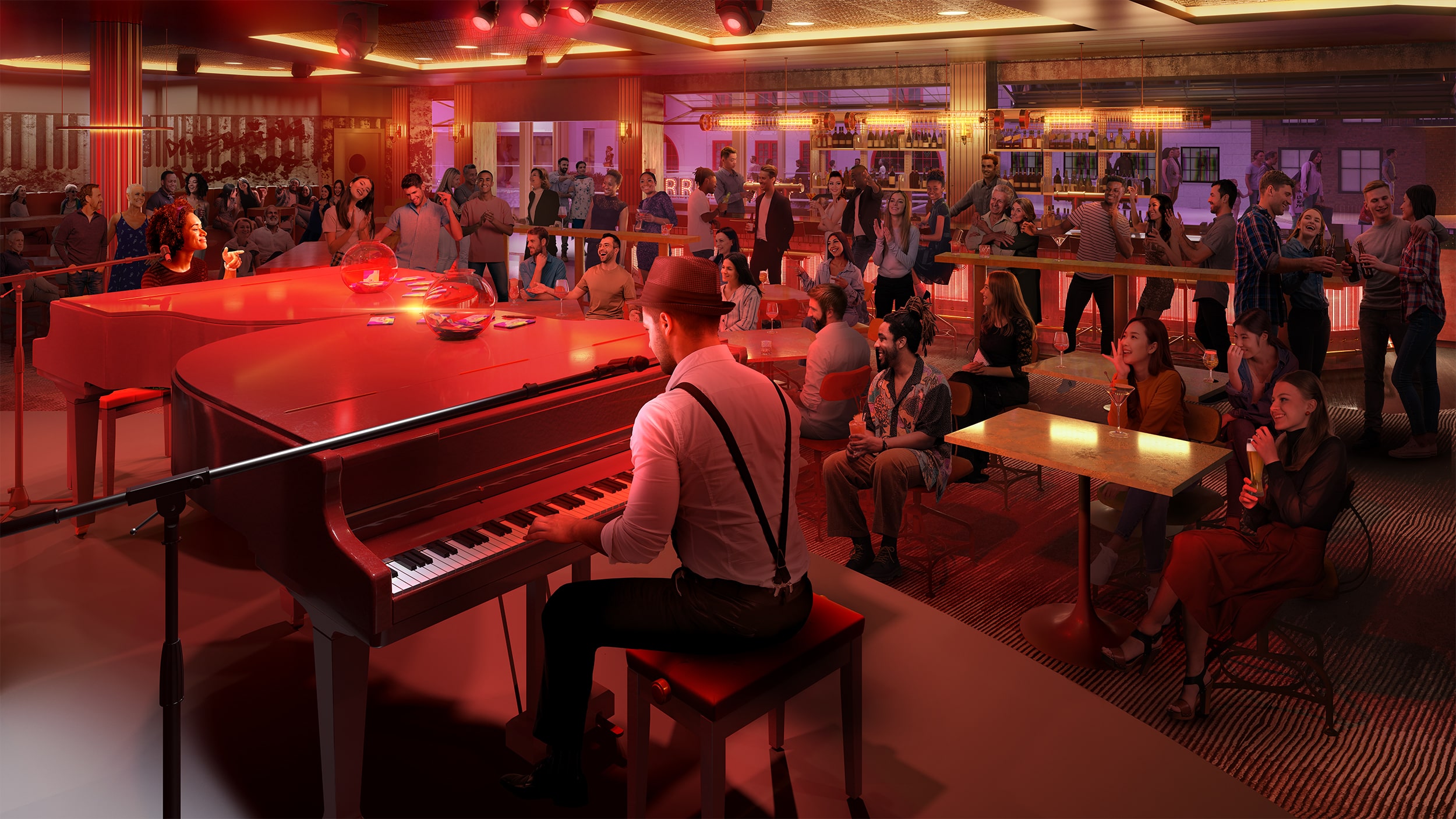 Icon of the Seas entertainment dueling-piano